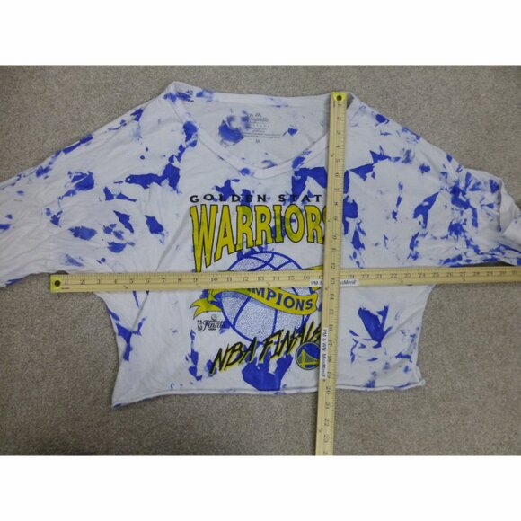 Golden State Warriors 2022 NBA Finals Champions Tie Dye Off-Shoulder Long Sleeve - Picture 9 of 12